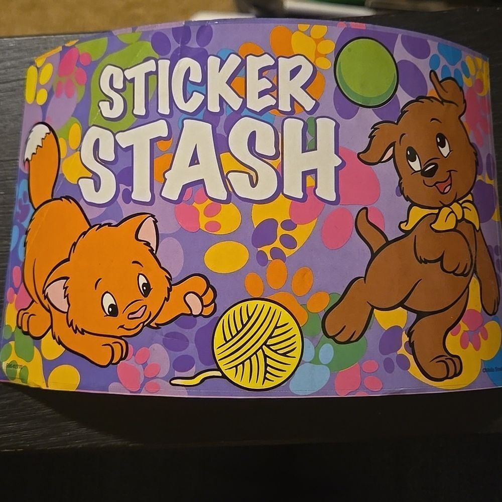 Mello Smello sticker stash pink brown collectible vintage 1 sticker as is wrinkl
